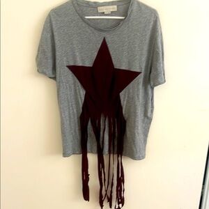 Gray Star Fringe Tee
